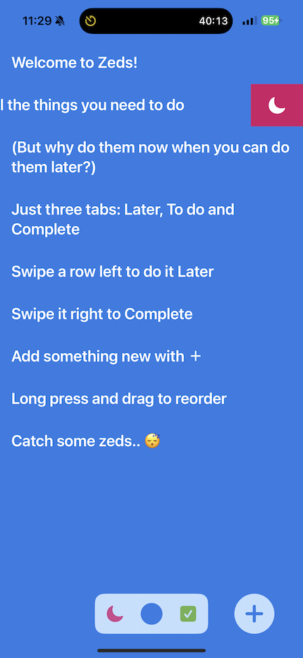 The to do list by itself
